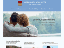 Tablet Screenshot of marriage-encounter.at